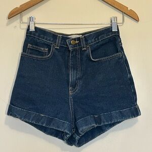 High-Waisted Jean Shorts (American Apparel)